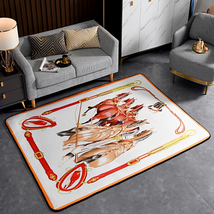 91家纺网 家纺一手货源 找家纺 爵仕 2023轻奢大地垫客厅大地毯复古 群马