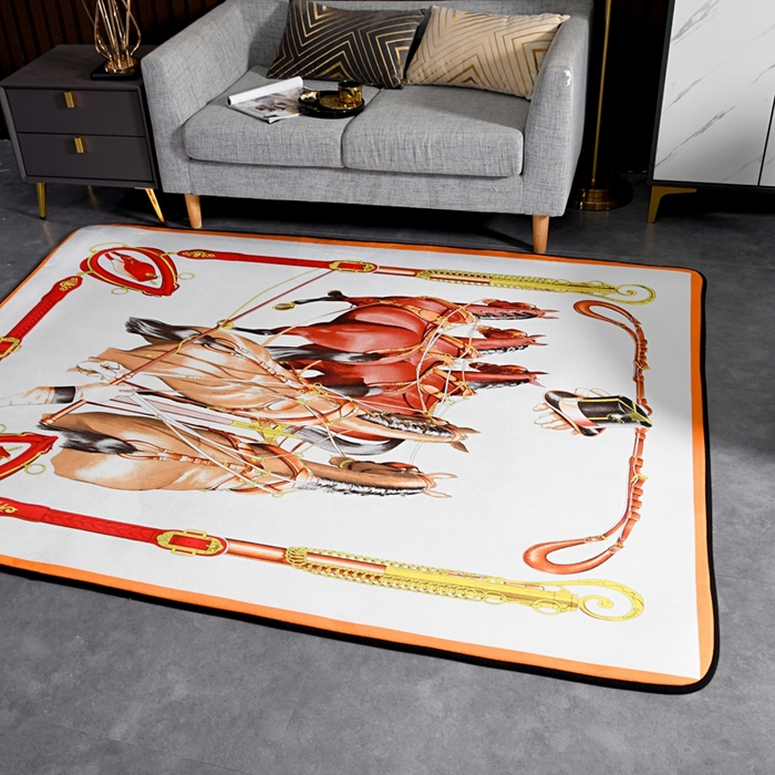 91家纺网 家纺一手货源 找家纺 爵仕 2023轻奢大地垫客厅大地毯复古 群马