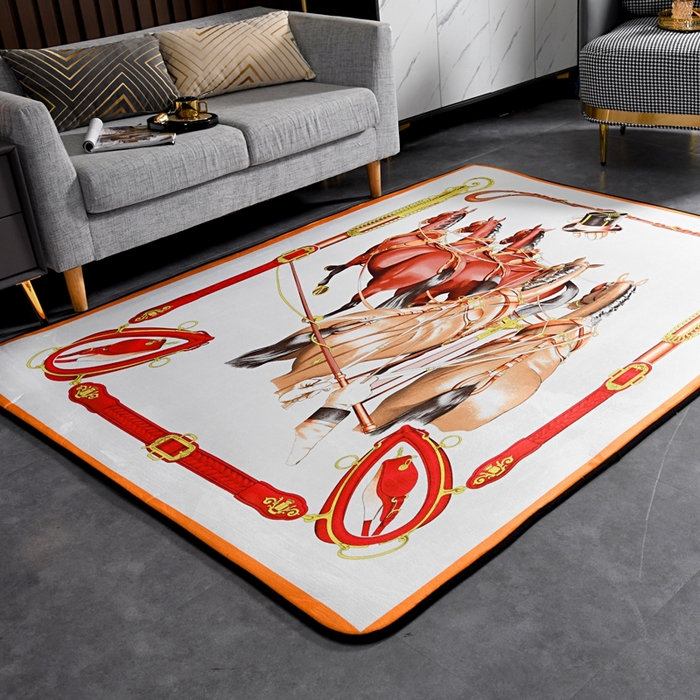 91家纺网 家纺一手货源 找家纺 爵仕 2023轻奢大地垫客厅大地毯复古 群马