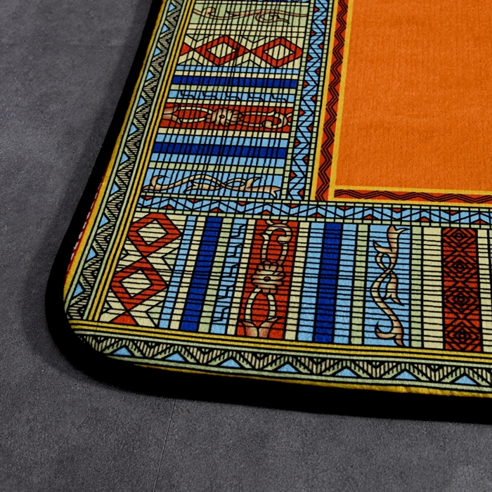 91家纺网 家纺一手货源 找家纺 爵仕 2023轻奢大地垫客厅大地毯复古 群马黄