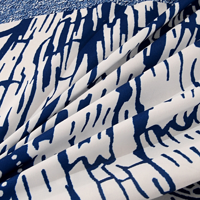 91家纺网 家纺一手货源 找家纺 爵仕 2023新款轻奢简约风全棉四件套 D家蓝