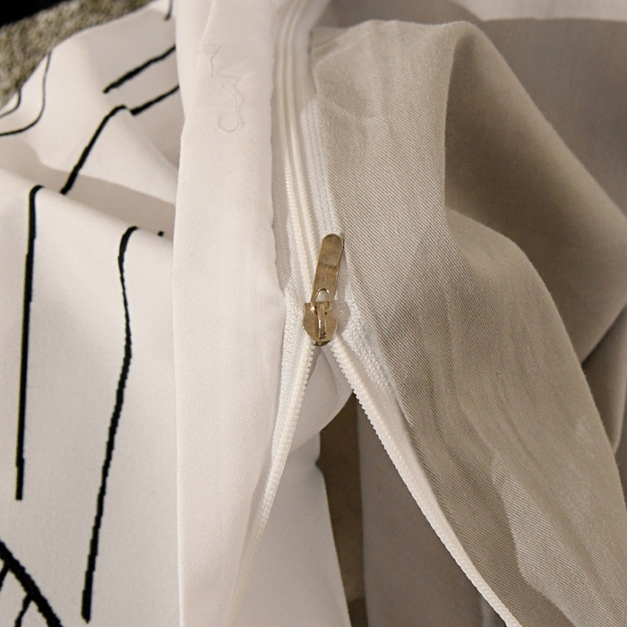 91家纺网 家纺一手货源 找家纺 爵仕 2023新款轻奢简约风全棉四件套 D家黑