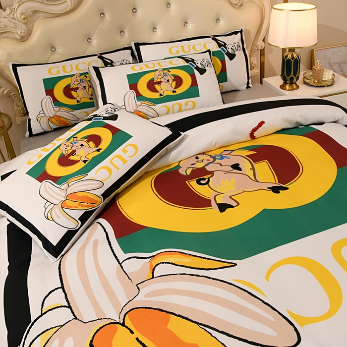 91家纺网 家纺一手货源 找家纺 爵仕 2023新款轻奢简约风全棉四件套 PIG