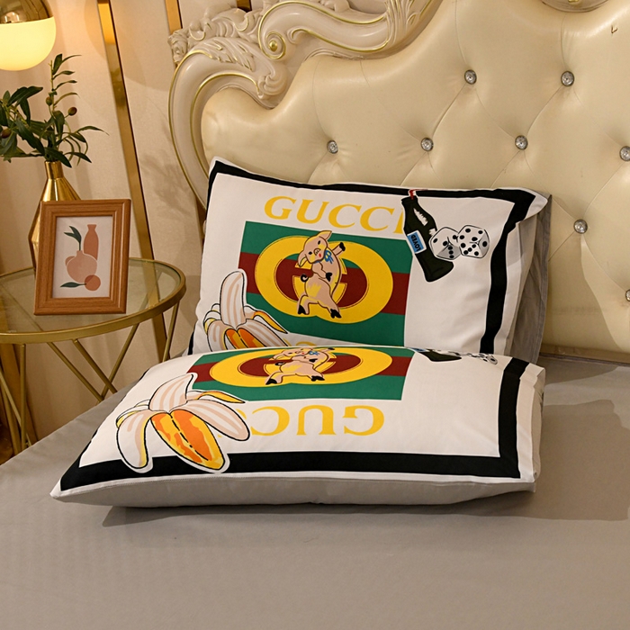 91家纺网 家纺一手货源 找家纺 爵仕 2023新款轻奢简约风全棉四件套 PIG