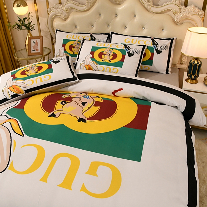 91家纺网 家纺一手货源 找家纺 爵仕 2023新款轻奢简约风全棉四件套 PIG