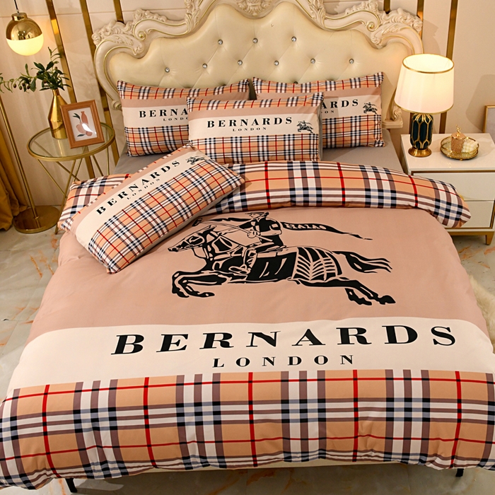 91家纺网 家纺一手货源 找家纺 爵仕 2023新款轻奢简约风全棉四件套 骑士