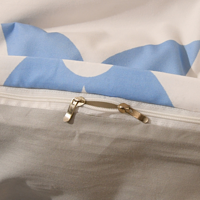 91家纺网 家纺一手货源 找家纺 爵仕 2023新款轻奢简约风全棉四件套 满天星白