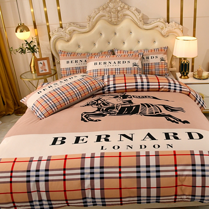 91家纺网 家纺一手货源 找家纺 爵仕 2023新款轻奢简约风全棉四件套 骑士