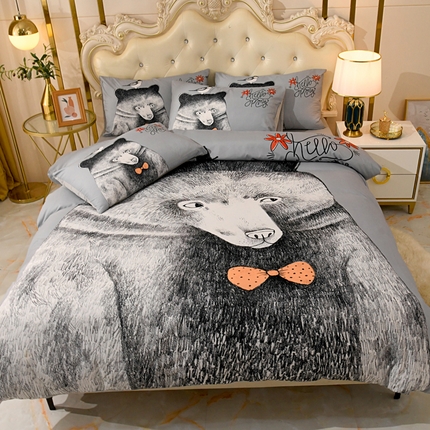 91家纺网 家纺一手货源 找家纺 （总）爵仕 2023新款直播供货轻奢简约风全棉四件套