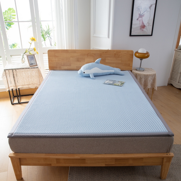 91家纺网 家纺一手货源 找家纺 （总）北辰 2023新款3D凉感豆豆凉席地垫床垫-床边