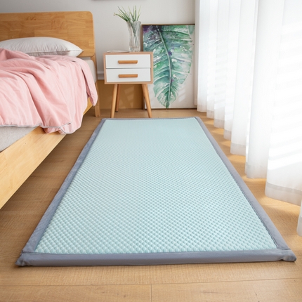 91家纺网 家纺一手货源 找家纺 （总）北辰 2023新款3D凉感豆豆凉席地垫床垫-床边