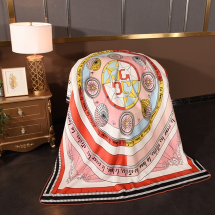 91家纺网 家纺一手货源 找家纺 （总）爵仕 2024高档锦狐绒 毛毯复合毯奢华复古绒毯爱马风格