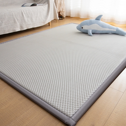 91家纺网 家纺一手货源 找家纺 （总）北辰 2023新款3D凉感豆豆凉席地垫床垫-客厅
