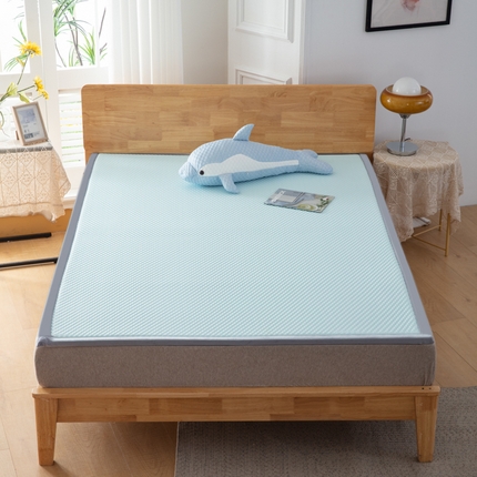 91家纺网 家纺一手货源 找家纺 （总）北辰 2023新款3D凉感豆豆凉席地垫床垫-床上