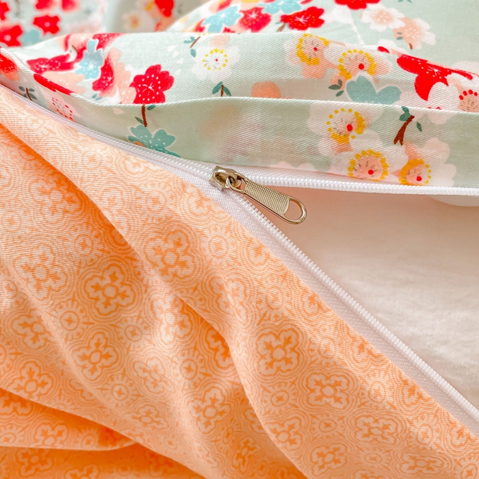 91家纺网 家纺一手货源 找家纺 金丝鸟 2023新款全棉小碎花四件套系列 情怀