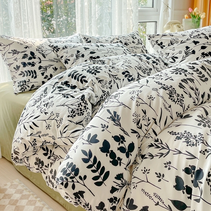 金丝鸟 2023新款全棉小碎花四件套系列 沐心