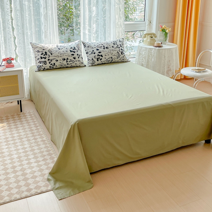 91家纺网 家纺一手货源 找家纺 金丝鸟 2023新款全棉小碎花四件套系列 沐心