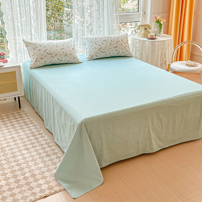 91家纺网 家纺一手货源 找家纺 金丝鸟 2023新款全棉小碎花四件套系列 清风徐来