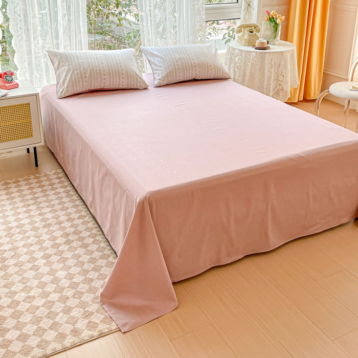 91家纺网 家纺一手货源 找家纺 金丝鸟 2023新款全棉小碎花四件套系列 烟雨枫间