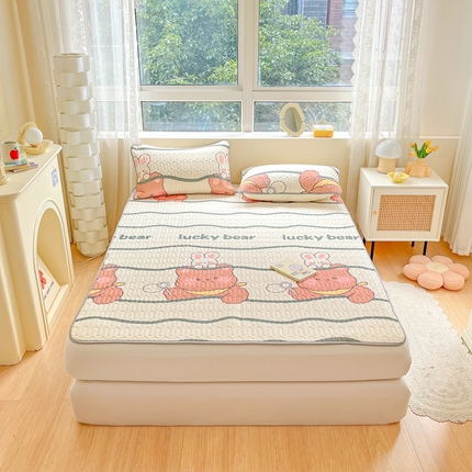 2023新款乳胶凉席 幸运熊熊