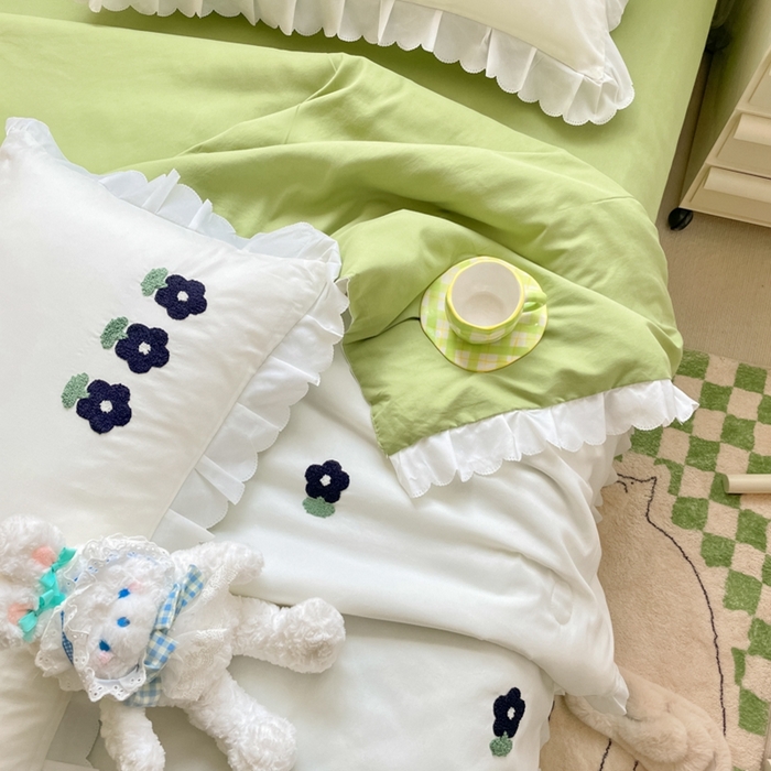 91家纺网 家纺一手货源 找家纺 2023新款夏被四件套 小黑花