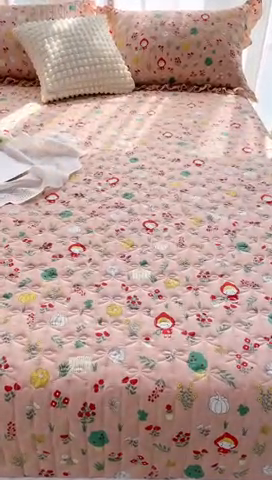 91家纺网 家纺一手货源 找家纺 菊上2023新款全棉-法式风蕾丝床裙四件套 7.小红帽