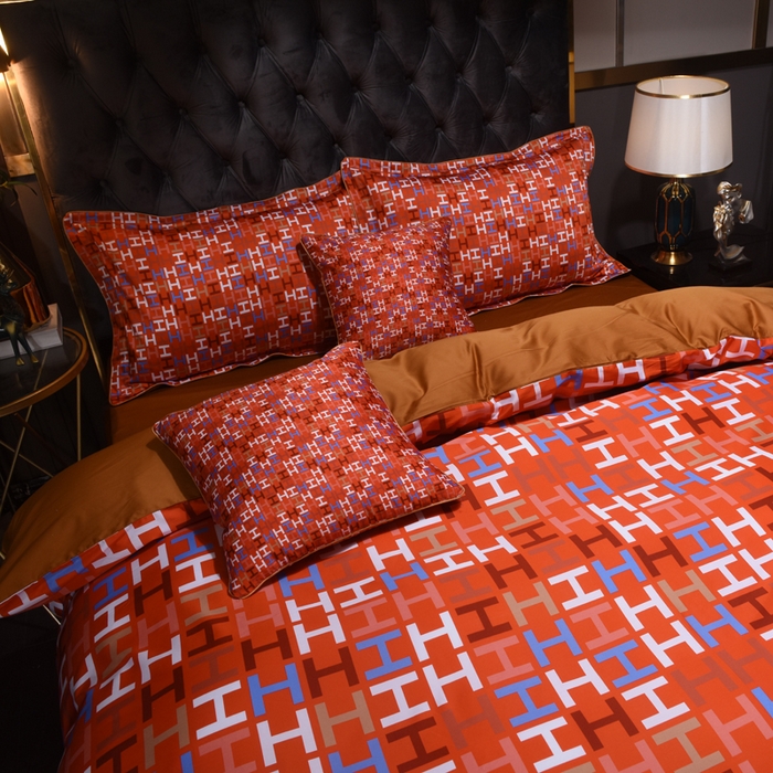 91家纺网 家纺一手货源 找家纺 爵仕2023高端60支埃及长绒棉四件套 H