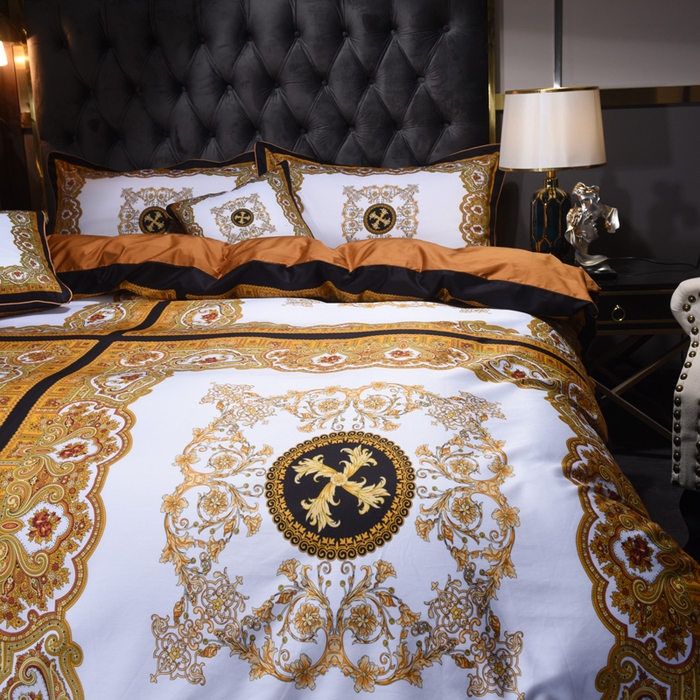 91家纺网 家纺一手货源 找家纺 爵仕2023高端60支埃及长绒棉四件套 皇家