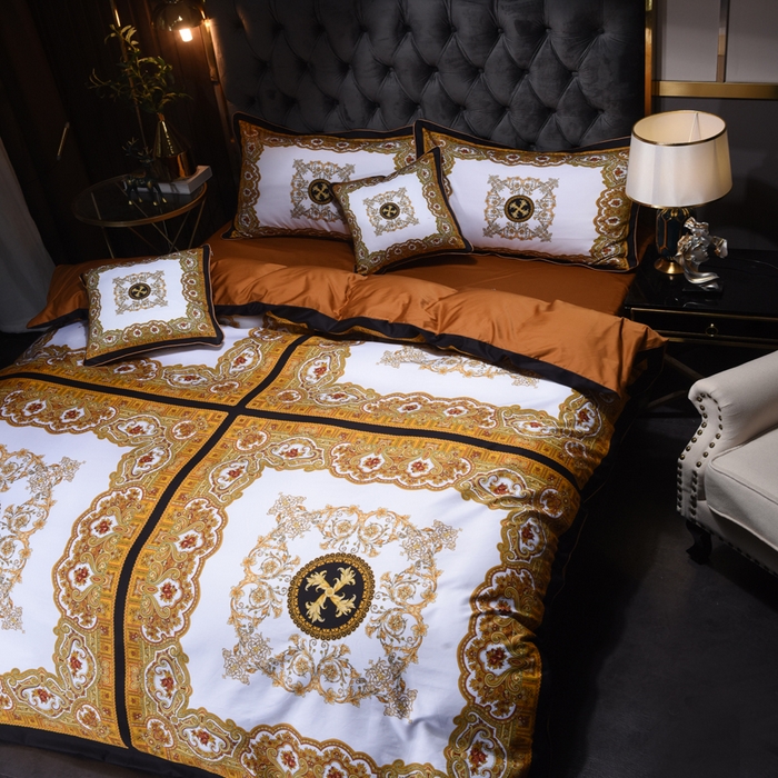 91家纺网 家纺一手货源 找家纺 爵仕2023高端60支埃及长绒棉四件套 皇家