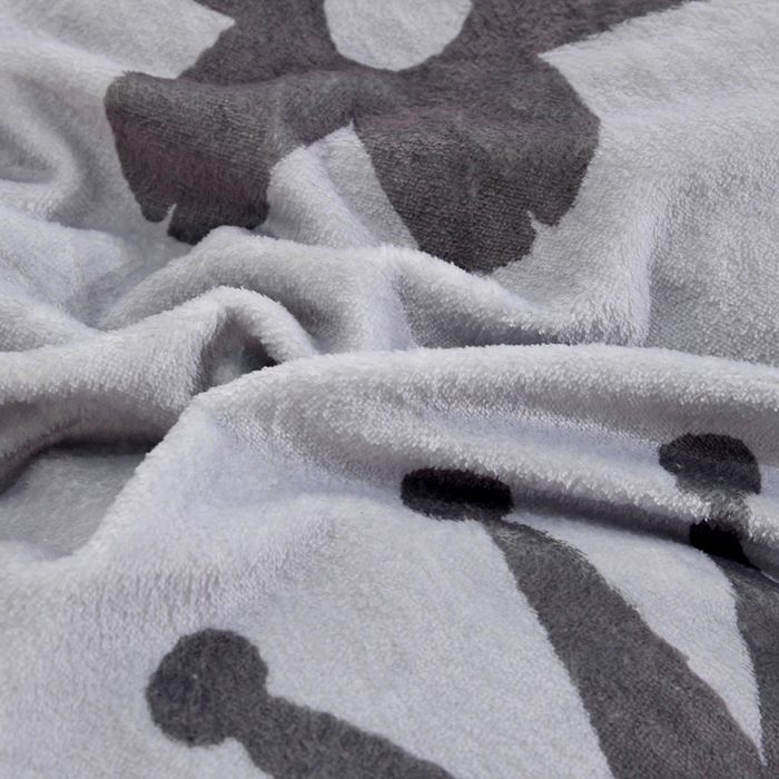 91家纺网 家纺一手货源 找家纺 爵仕 2023新款暴力熊系列牛奶绒四件套 皇冠灰