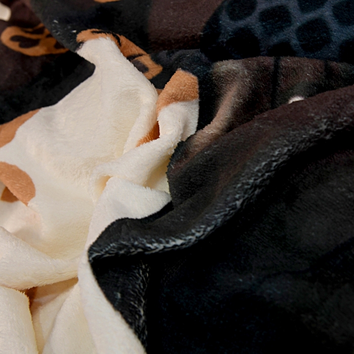 91家纺网 家纺一手货源 找家纺 爵仕 2023新款暴力熊系列牛奶绒四件套 机械咖