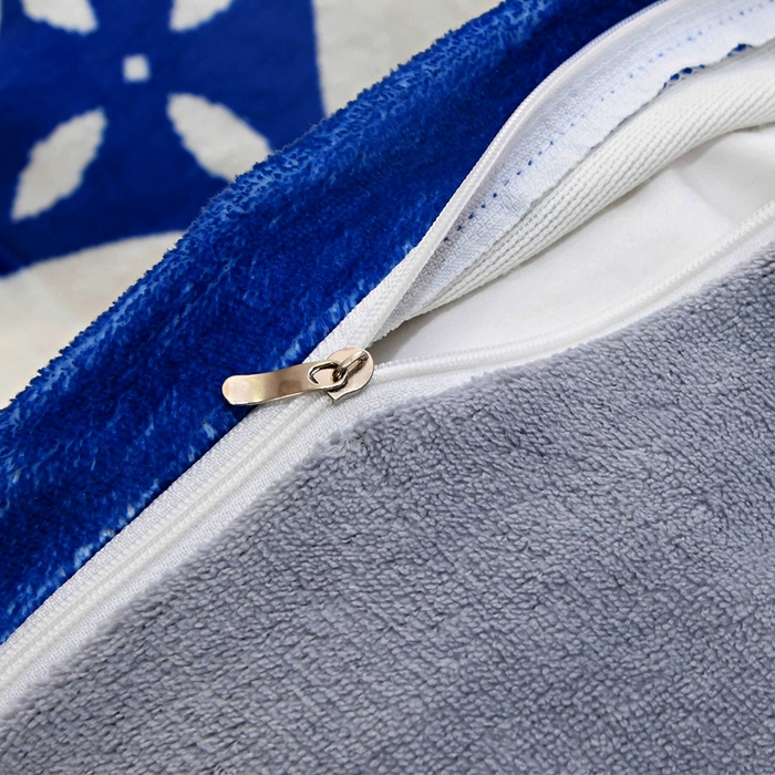 91家纺网 家纺一手货源 找家纺 爵仕 2023新款暴力熊系列牛奶绒四件套 克莱因蓝