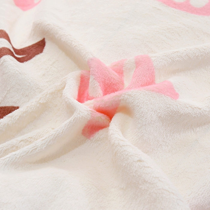 91家纺网 家纺一手货源 找家纺 爵仕 2023新款暴力熊系列牛奶绒四件套 暖暖粉