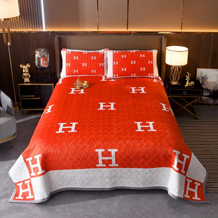 91家纺网 家纺一手货源 找家纺 爵仕家纺 2025新款高端加厚数码印花宝宝绒床盖三件套四季可用 H