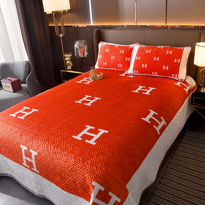 91家纺网 家纺一手货源 找家纺 爵仕家纺 2025新款高端加厚数码印花宝宝绒床盖三件套四季可用 H