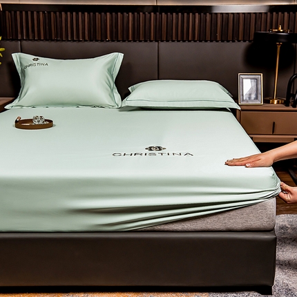 91家纺网 家纺一手货源 找家纺 （总）丽美人 2023新款水洗真丝床笠款凉席山茶花系列