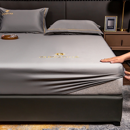 91家纺网 家纺一手货源 找家纺 （总）丽美人 2023新款水洗真丝床笠款凉席山茶花系列