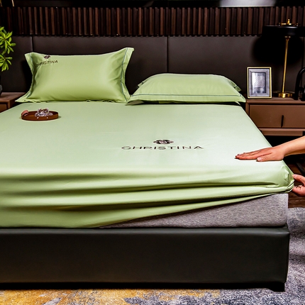 91家纺网 家纺一手货源 找家纺 （总）丽美人 2023新款水洗真丝床笠款凉席山茶花系列