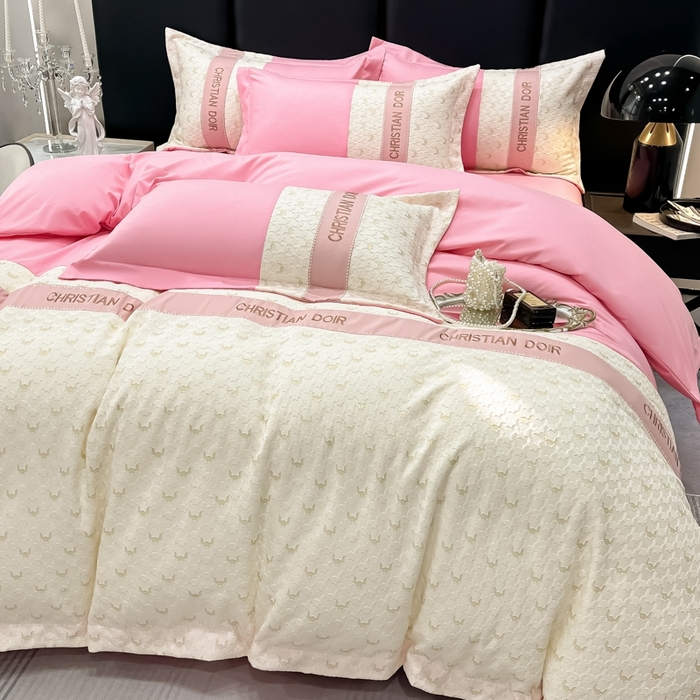 91家纺网 家纺一手货源 找家纺 （总）慕语 2023新款千禧格磨毛四件套