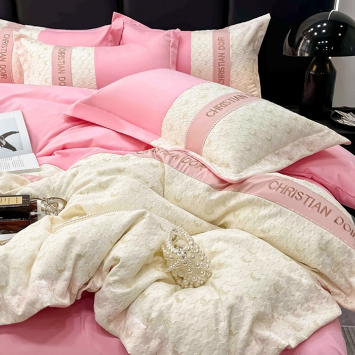 91家纺网 家纺一手货源 找家纺 （总）慕语 2023新款千禧格磨毛四件套