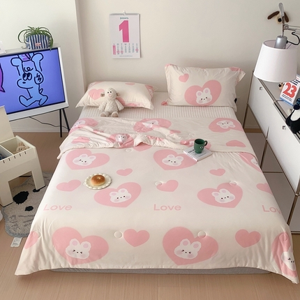 91家纺网 家纺一手货源 找家纺 （总）顾里 2023新款牛奶针织棉夏被