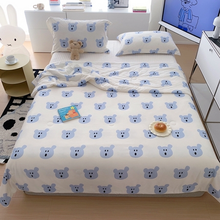 91家纺网 家纺一手货源 找家纺 （总）顾里 2023新款牛奶针织棉夏被