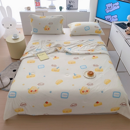 91家纺网 家纺一手货源 找家纺 （总）顾里 2023新款牛奶针织棉夏被