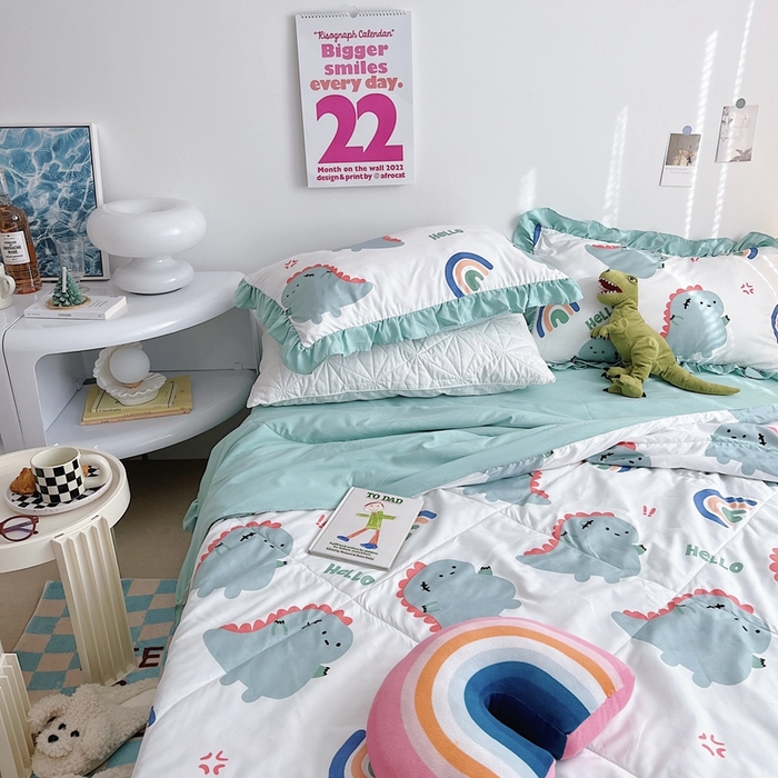 91家纺网 家纺一手货源 找家纺 （总）顾里 2023新款韩系ins夏被套件