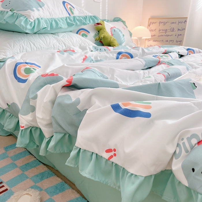 91家纺网 家纺一手货源 找家纺 （总）顾里 2023新款韩系ins夏被套件