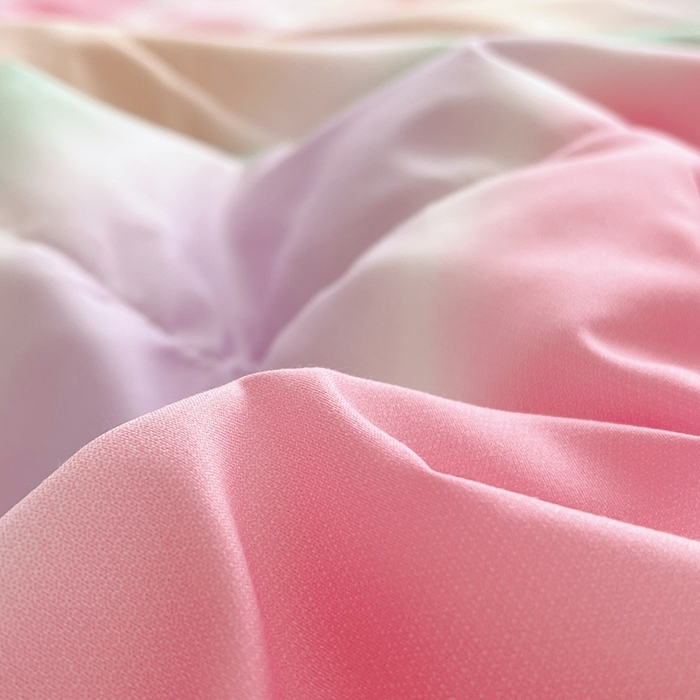 91家纺网 家纺一手货源 找家纺 顾里 2023新款韩系ins夏被套件 渐变彩虹