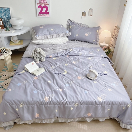 91家纺网 家纺一手货源 找家纺 （总）顾里 2023新款韩系ins夏被套件