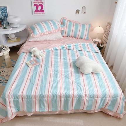 91家纺网 家纺一手货源 找家纺 （总）顾里 2023新款韩系ins夏被套件