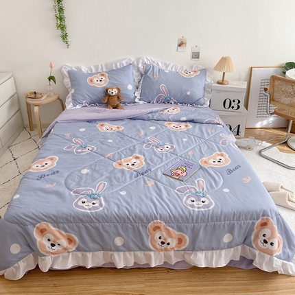 91家纺网 家纺一手货源 找家纺 （总）顾里 2023新款韩系ins夏被套件