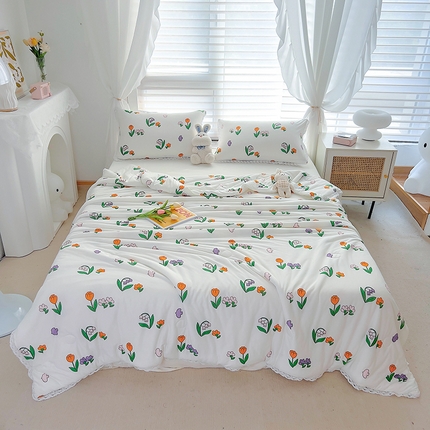 91家纺网 家纺一手货源 找家纺 （总）丽美人 2023新款A类针织棉夏被